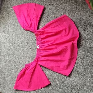 Hot Pink Shoulder Top